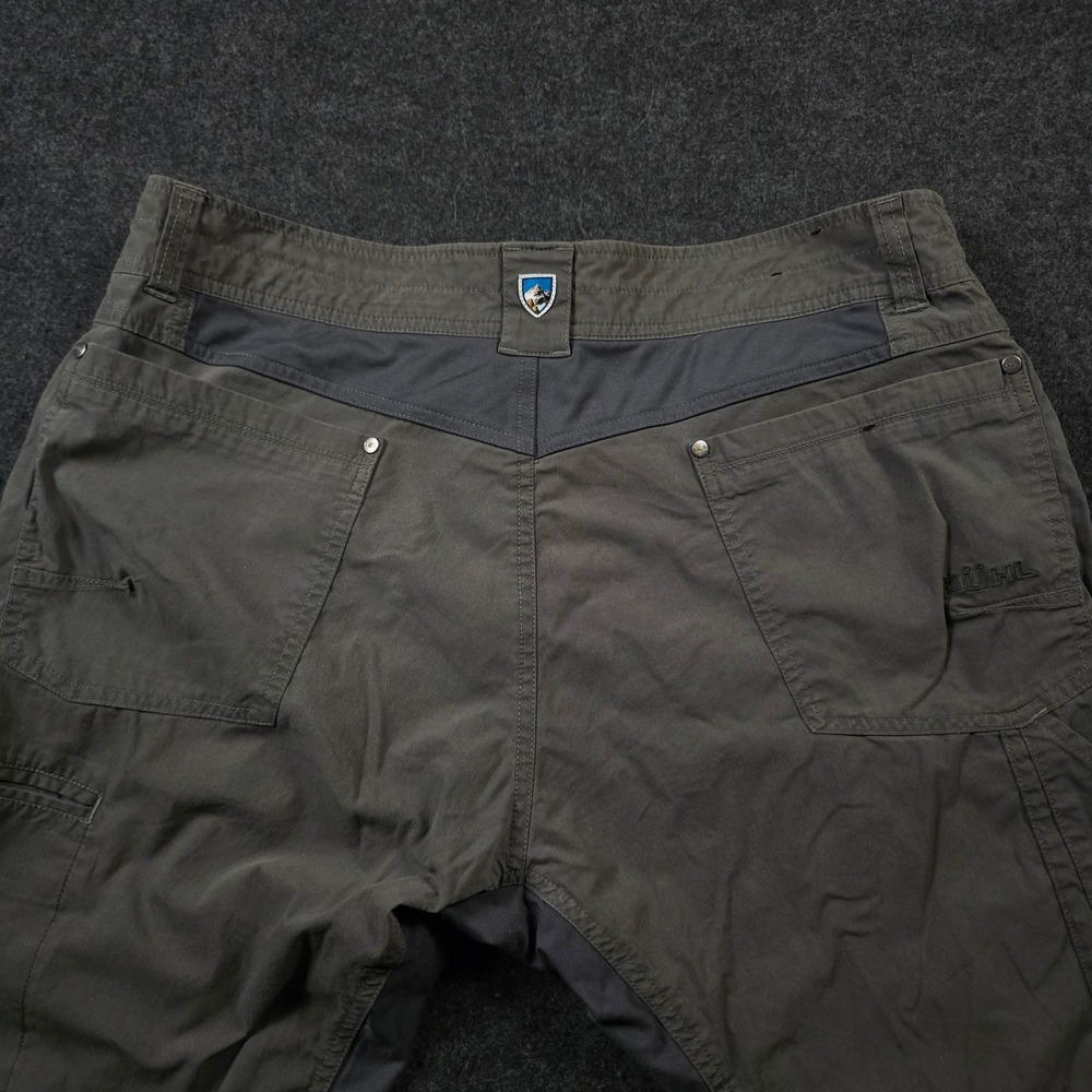 Kuhl Radikl Pants Dark Charcoal Grey Cotton Outdoor Hiking Gorpcore Mens 36x30 - Picture 5 of 15